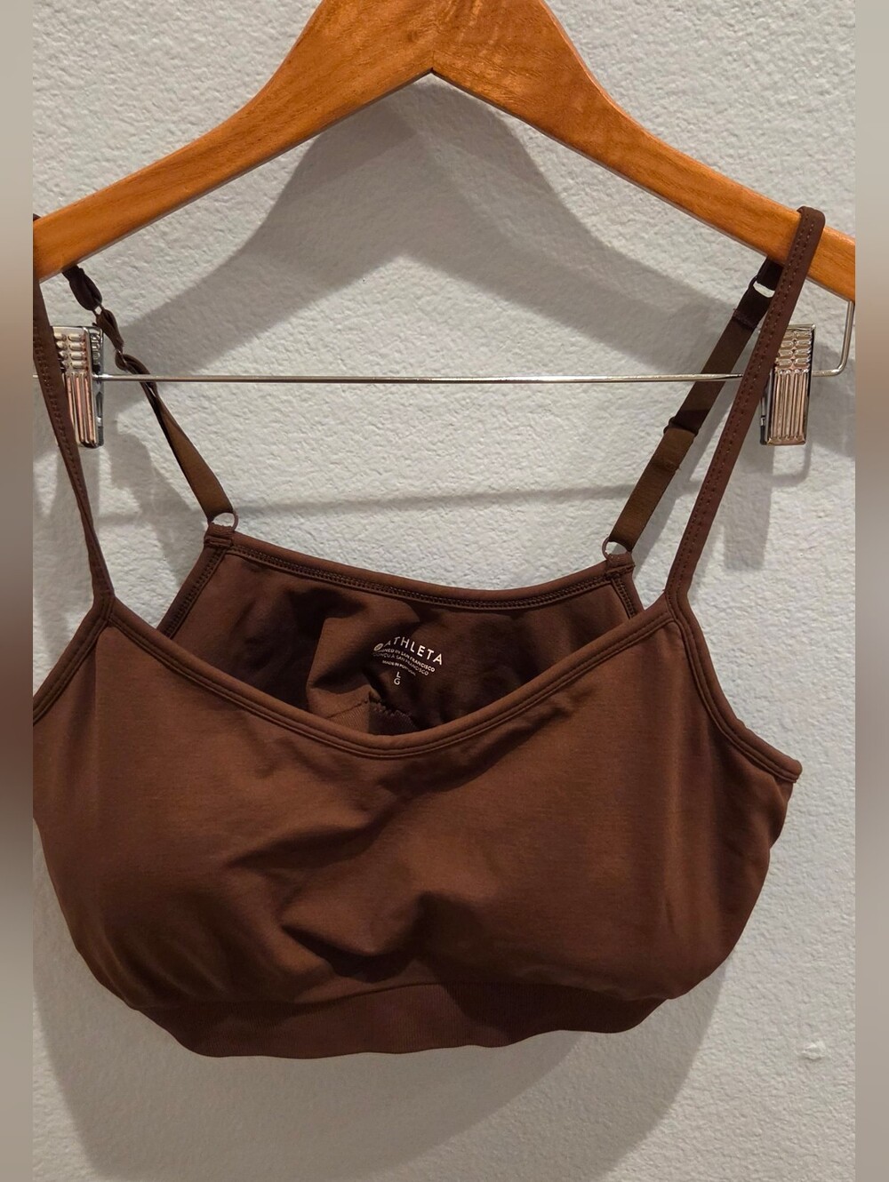 Athleta Brown Adjustable-Strap Bralette/Sports Bra